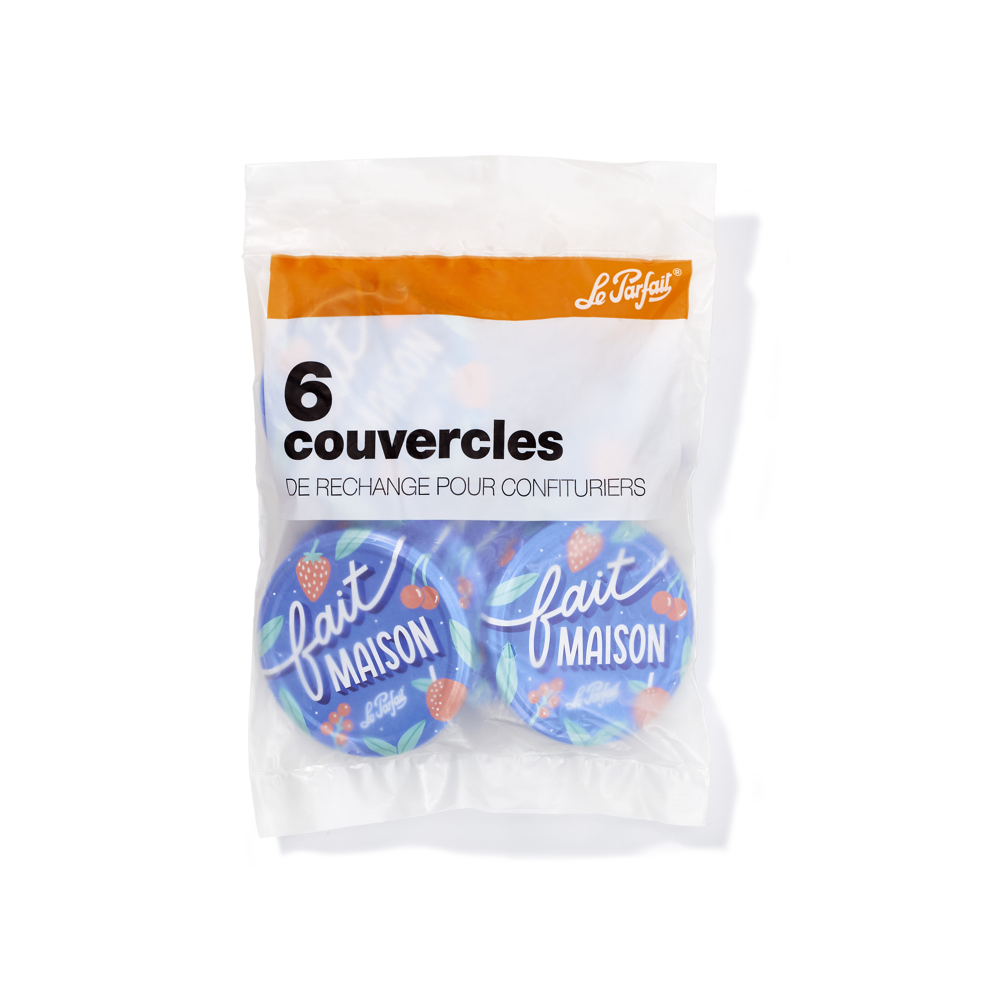 Sachet de 6 couvercles Le Parfait pour pot de confiture