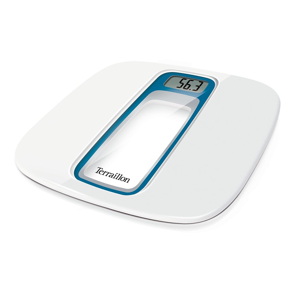 Pèse-personne Terraillon Window Bleu Silver