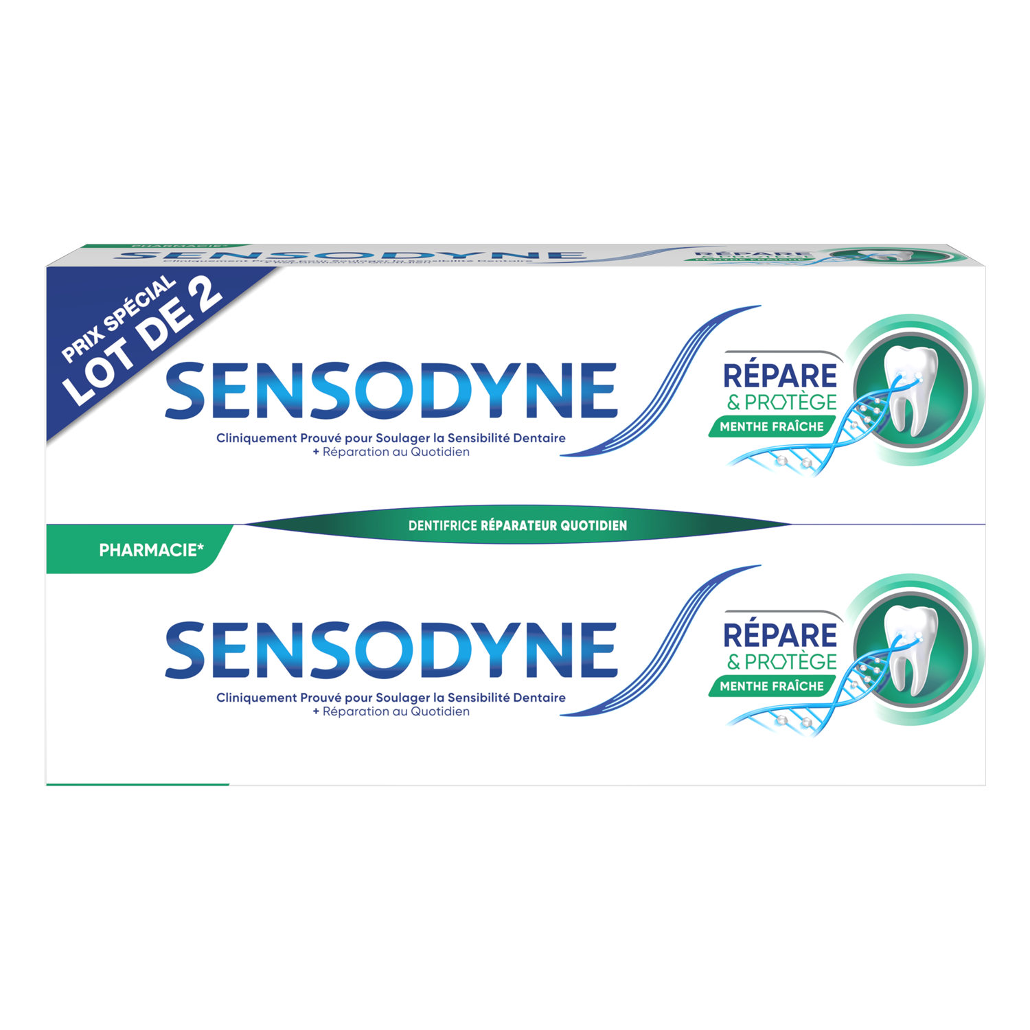 Dentifrice répare et protège 2x75ml