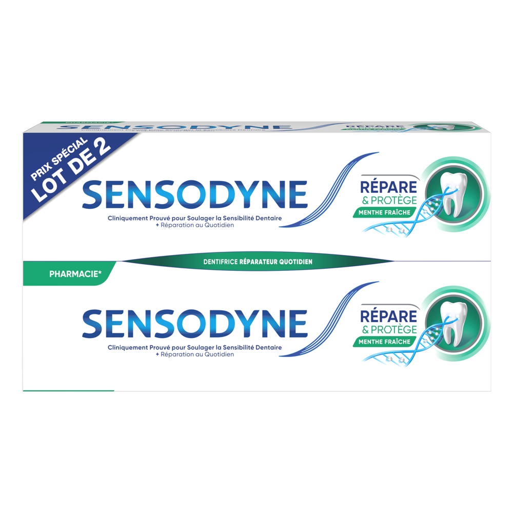 Dentifrice répare et protège 2x75ml