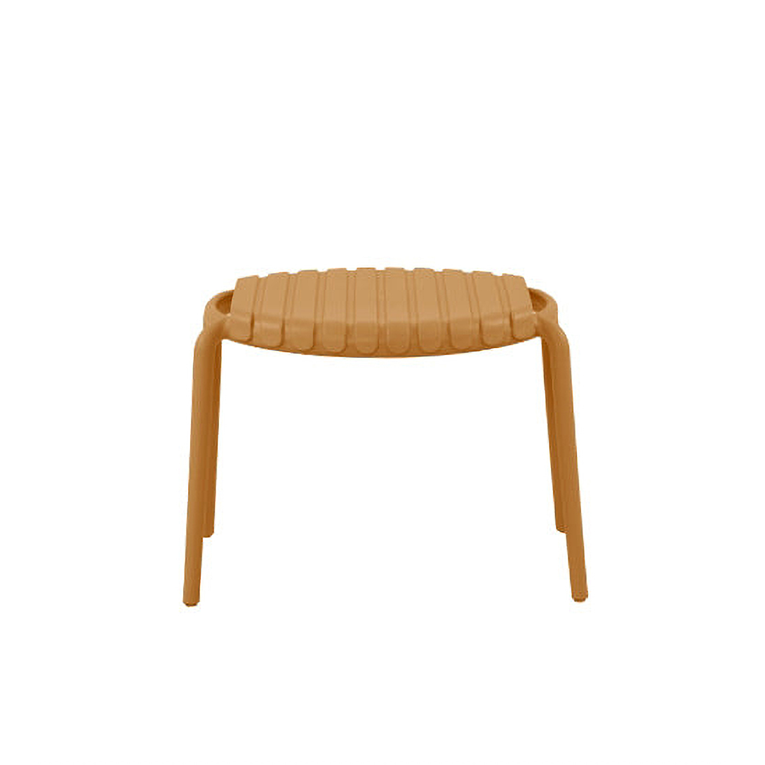 JOYSXEE Table basse / Repose pieds – Résine polypropylène 50% recyclé Terracotta