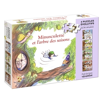 Minusculette et l'arbre des saisons - 4 puzzles évolutifs (Coffret)