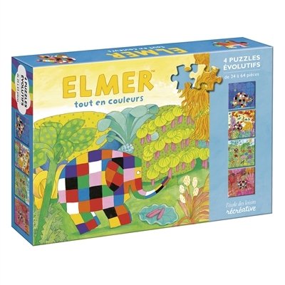 Elmer tout en couleurs - Puzzles évolutifs (Coffret)