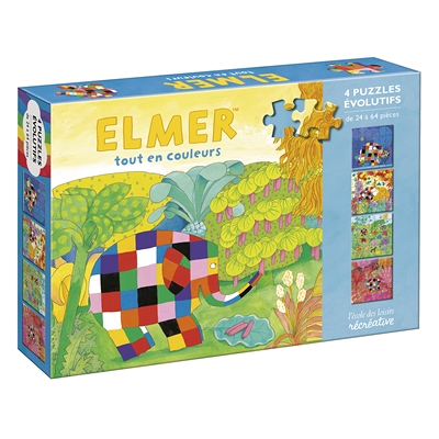 Elmer tout en couleurs - Puzzles évolutifs (Coffret)