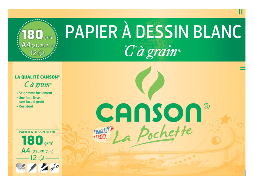 Papier Canson Cahier Canson Papier Millimétré - 50 Feuilles A4 90g Cahier A4