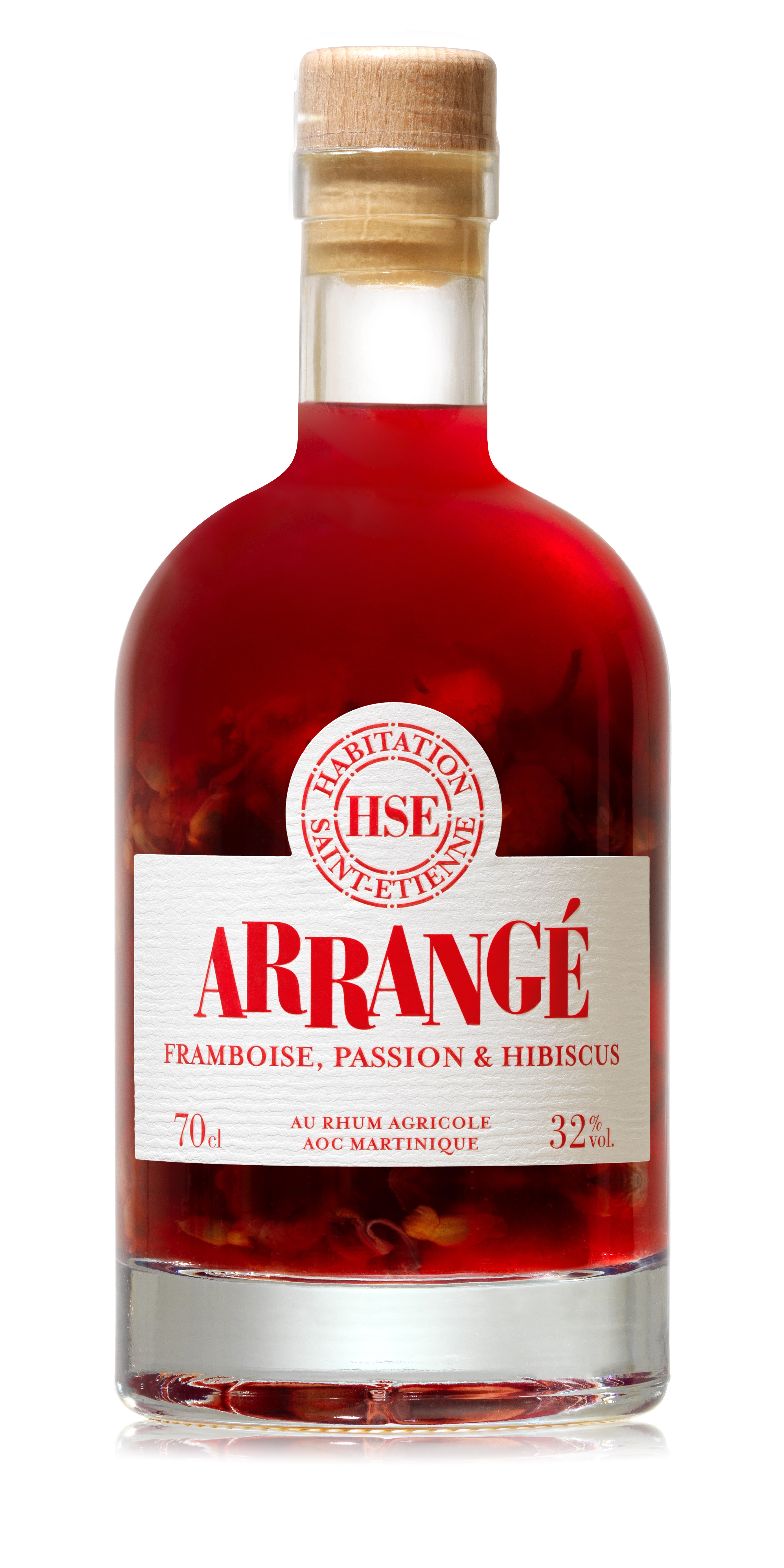 HSE Arrangé Framboise, Passion & Hibiscus - France, 32% vol. - 70 cl