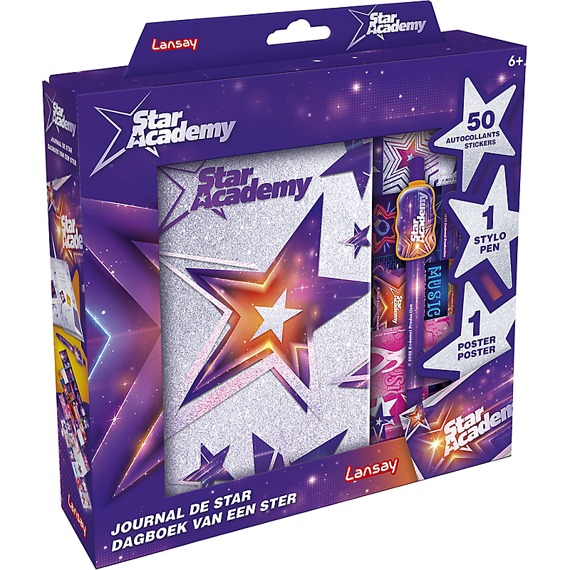 Star Academy - Journal de Star - Carnet secret - Dessins et Coloriages - Dès 6 ans - Lansay
