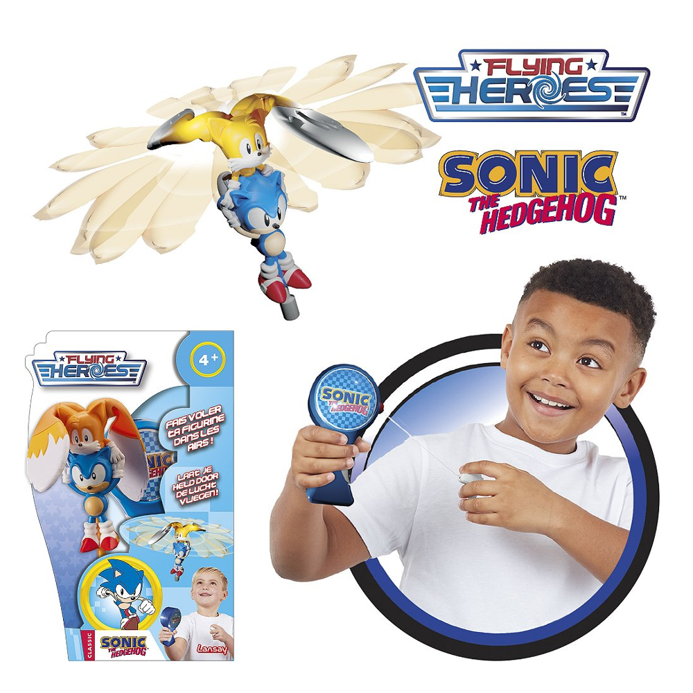 Flying Heroes - Sonic - Figurine volante et son lanceur - Personnages de Jeux Vidéos - Dès 6 ans - L