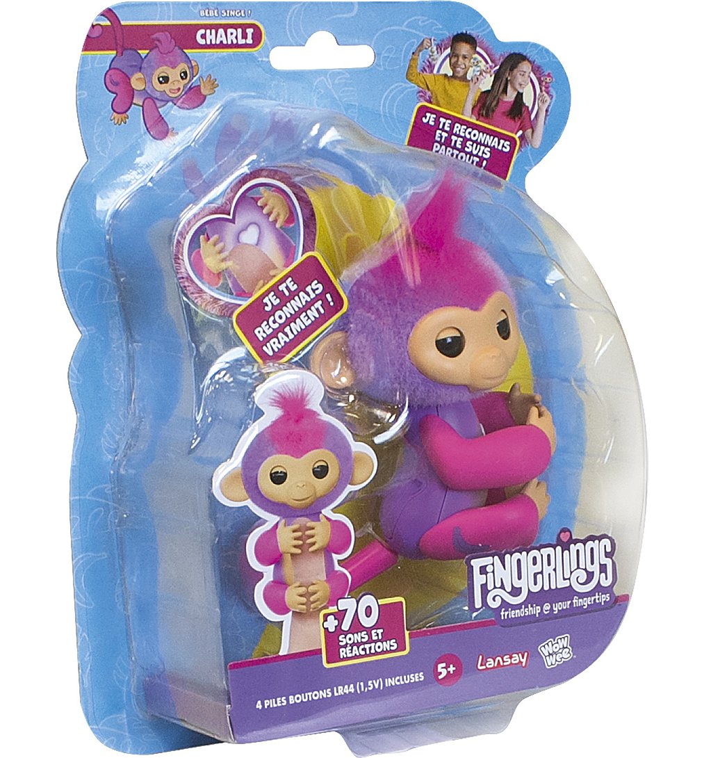 Fingerlings - Charli - Petit Singe Interactif - Electronique Junior - Dès 5 ans - Lansay