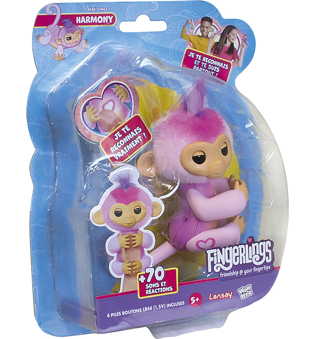 Fingerlings - Harmony - Petit Singe Interactif - Electronique Junior - Dès 5 ans - Lansay