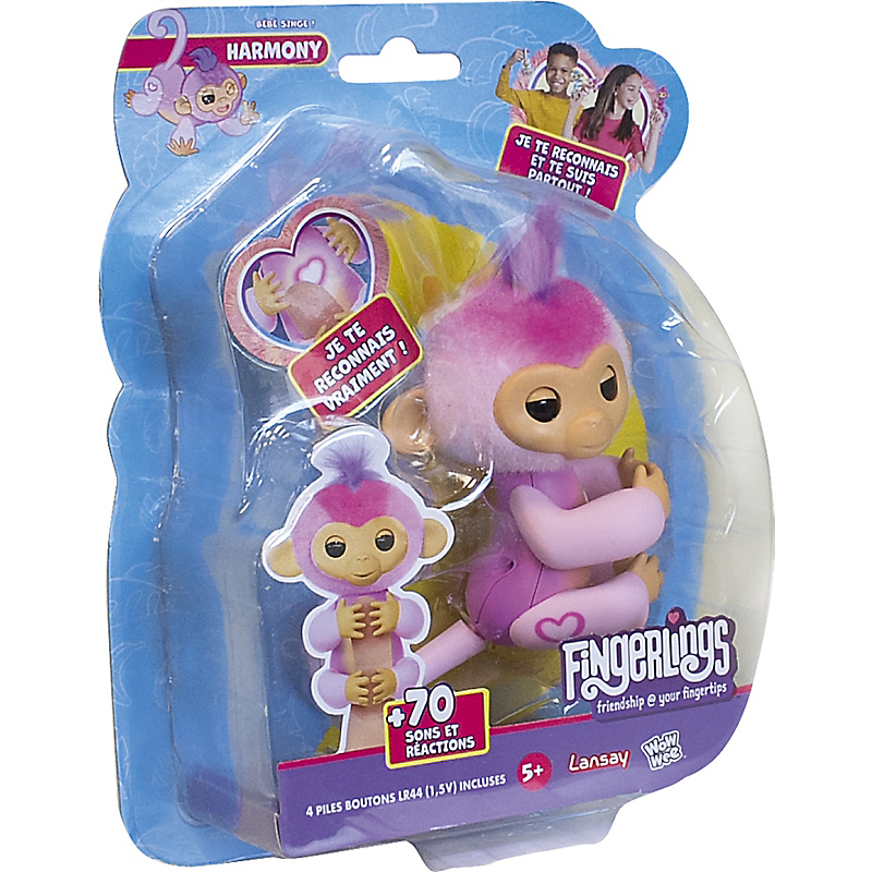 Fingerlings - Harmony - Petit Singe Interactif - Electronique Junior - Dès 5 ans - Lansay