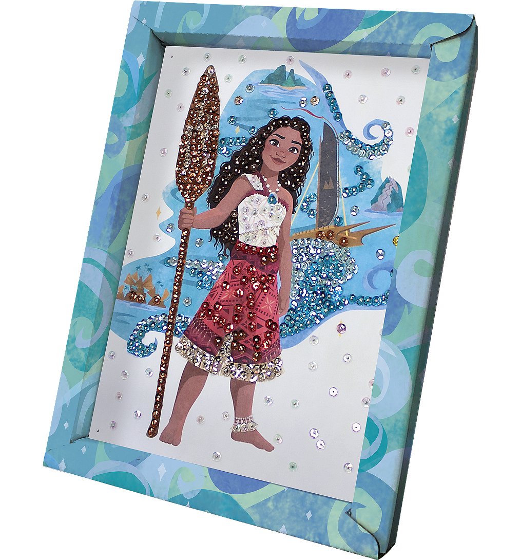 Tableau Sequins Lansay 20333 – Illustration Disney Vaiana à Décorer