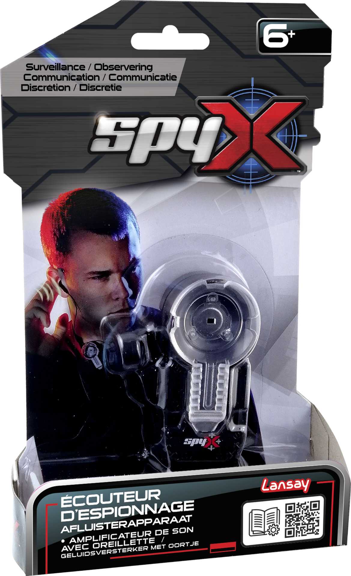 Spy X – Écouteur D’Espionnage - Jouet & Accessoires d'Espion - Panoplie d'espionnage enfant - Dès 6 