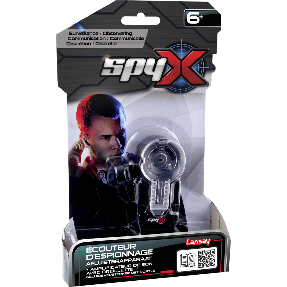 Spy X – Écouteur D’Espionnage - Jouet & Accessoires d'Espion - Panoplie d'espionnage enfant - Dès 6 