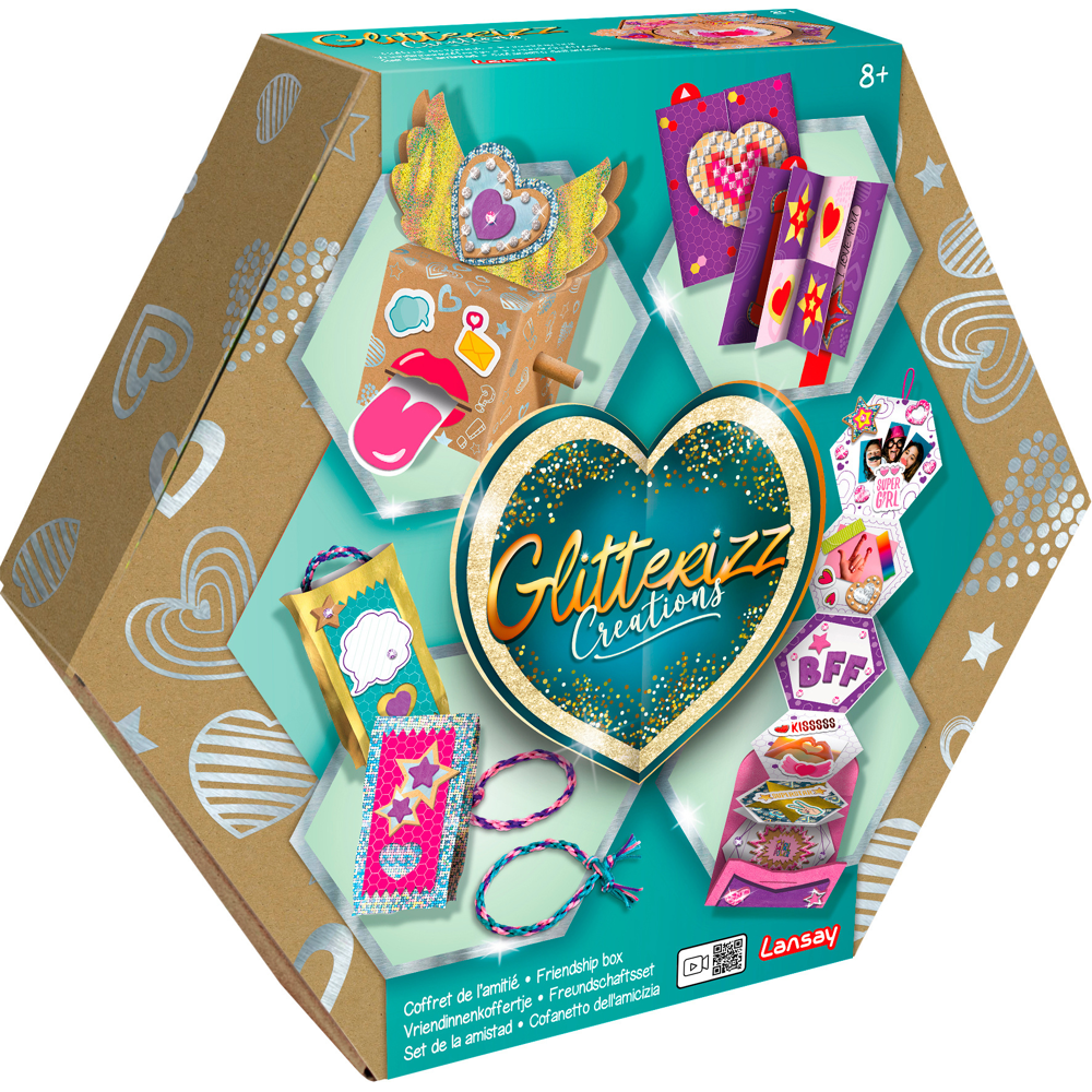 Glitterizz - Coffret de l'Amitié - Activités Manuelles - Dès 8 ans - Lansay