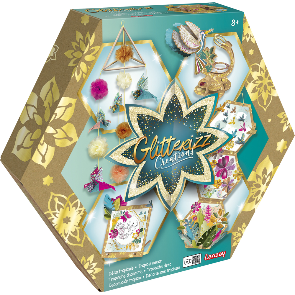 Glitterizz - Déco Tropicale - Activités Manuelles - Dès 8 ans - Lansay