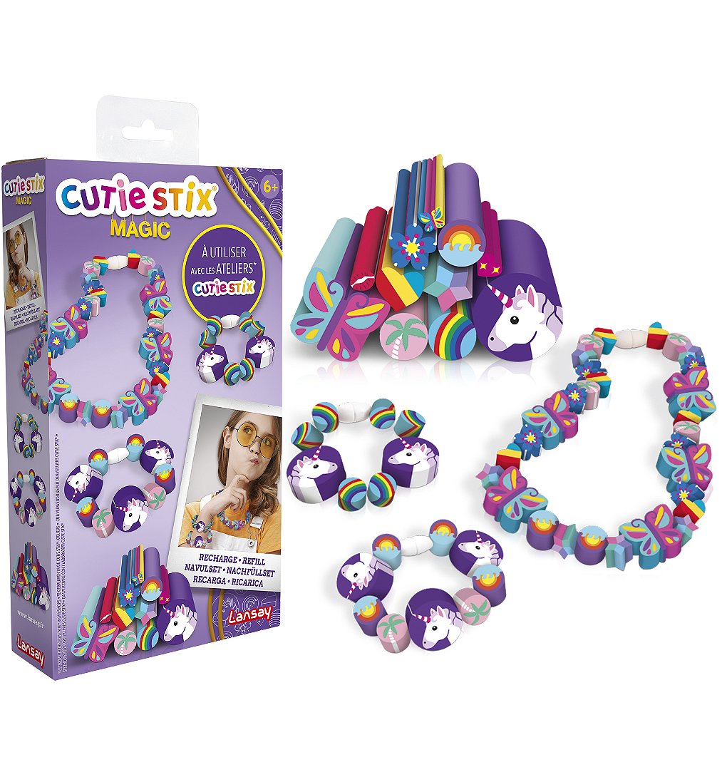 Cutie Stix - Recharge Magic - Création de bijoux enfants - Dès 6 ans - Lansay