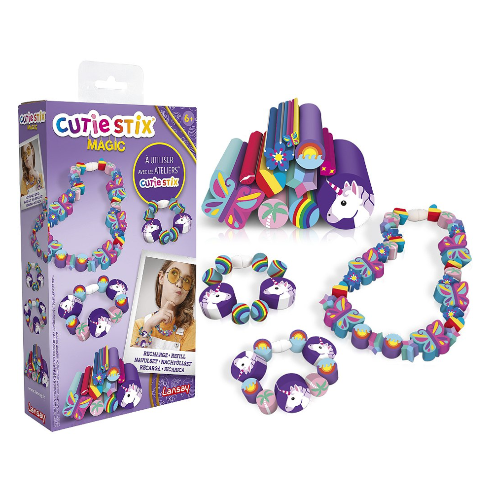 Cutie Stix - Recharge Magic - Création de bijoux enfants - Dès 6 ans - Lansay