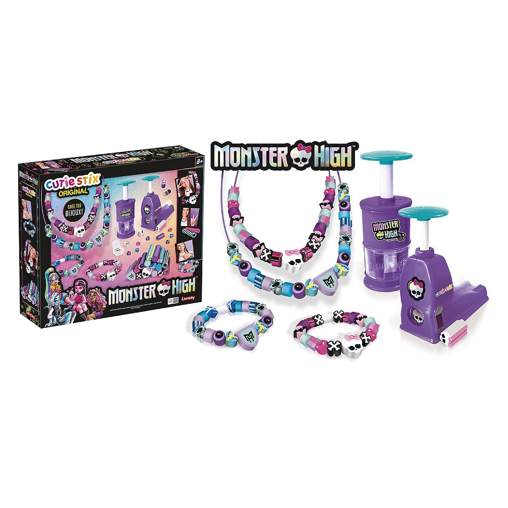 Cutie Stix - Set de Création Monster High - Fabrication de bijoux enfants - Dès 8 ans - Lansay