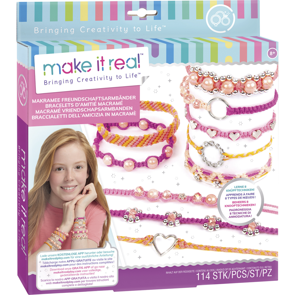 Make It Real - Bracelets d'Amitie - Fabrication de bijoux enfants - Dès 8 ans - Lansay