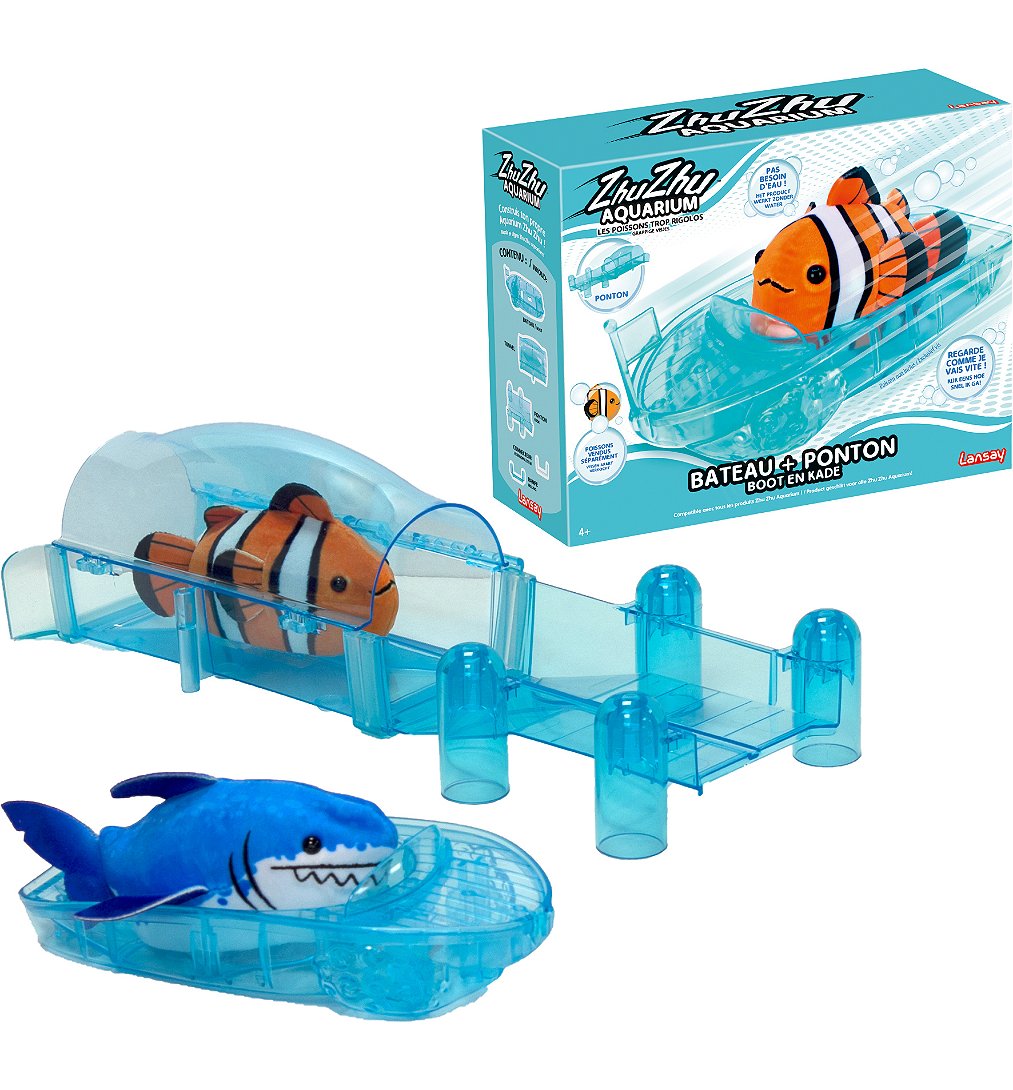 ZHU ZHU AQUARIUM Bateau + Ponton