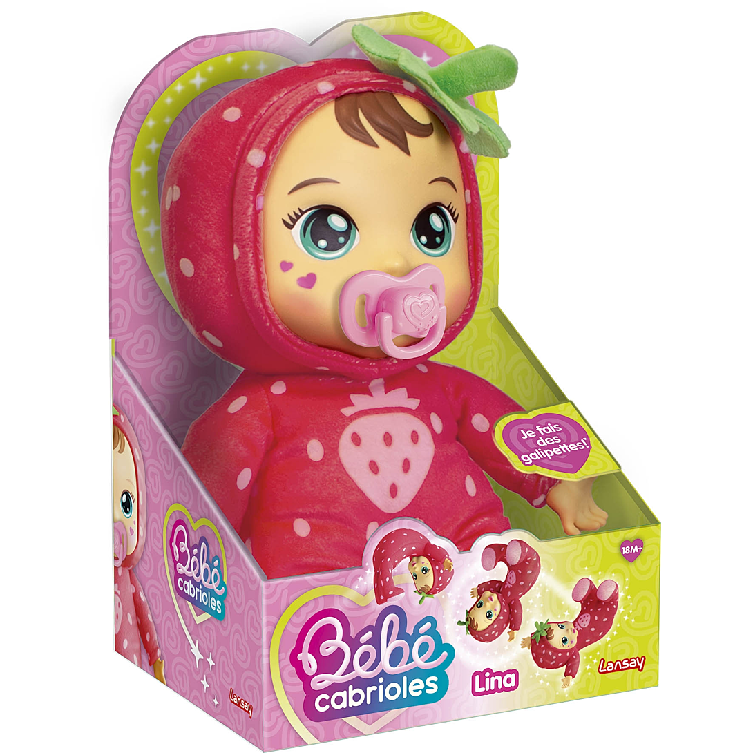 Poupon LANSAY Mon bébé cabrioles Lina la fraise Dès - vue 2