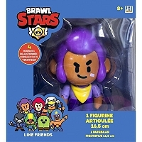 Brawl Stars - 1 Figurine Articulée 16,5 Cm - Shelly - Personnages de Jeux Vidéos - Dès 8 ans - Lansa