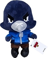 Brawl Stars - Peluche 20 Cm - Crow - Personnages de Jeux Vidéos - Dès 8 ans - Lansay