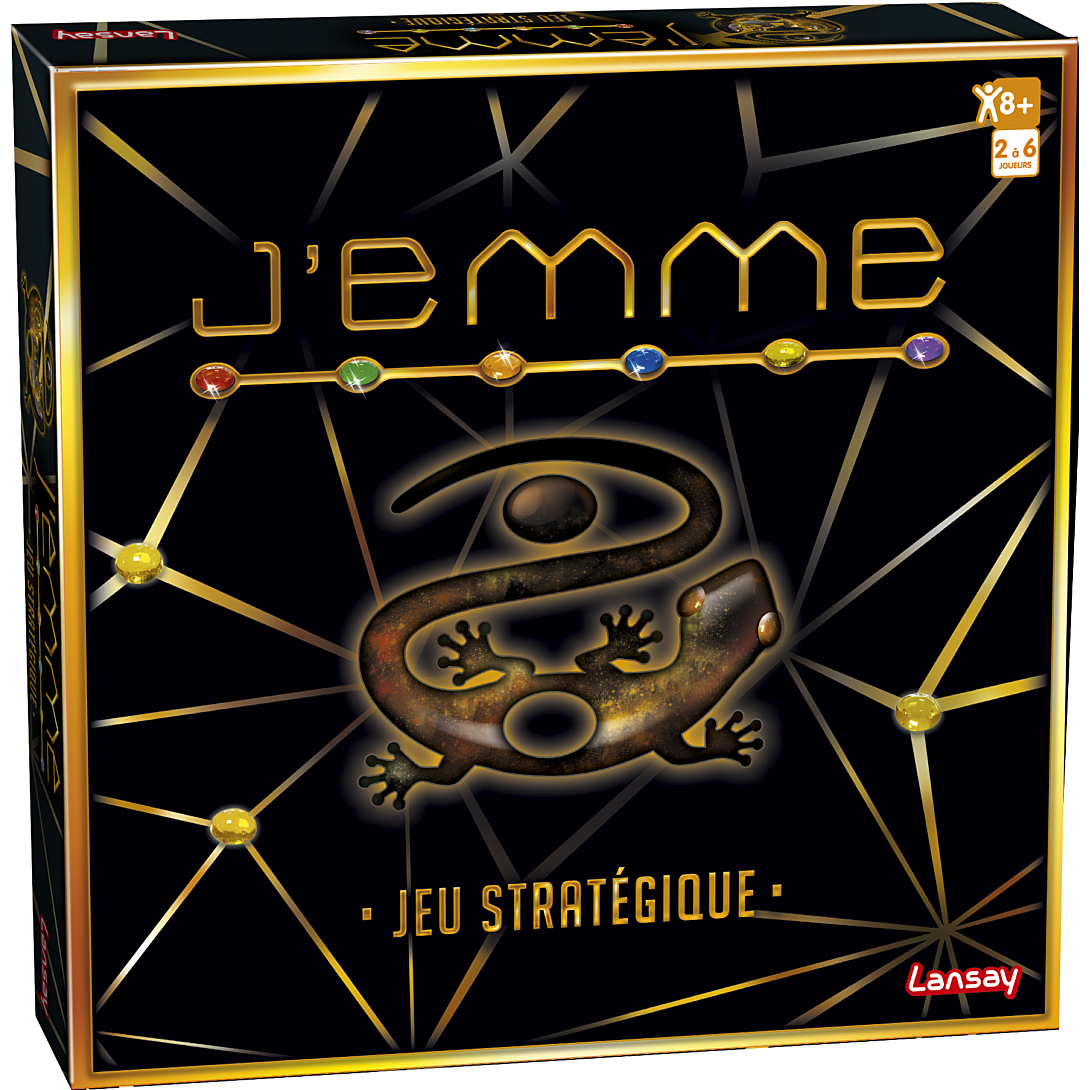J'emme - Jeu de société - Jeu de plateau - Dès 8 ans - 2 à 6 joueurs - Lansay