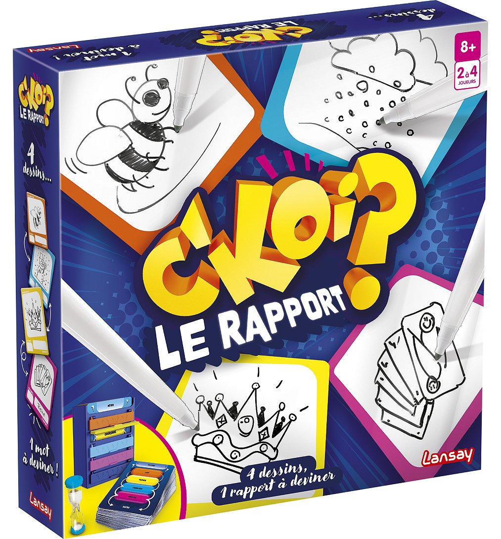 C'Koi Le Rapport ? - Jeu de société - Jeu d'ambiance - Dès 8 ans - De 2 à 4 joueurs - Lansay