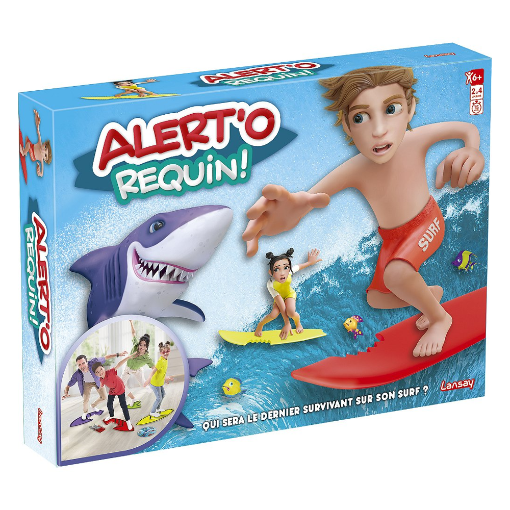 Alert'O Requin ! - Jeu de société - Jeu d'ambiance - Dès 5 ans - 2 à 4 joueurs - Lansay