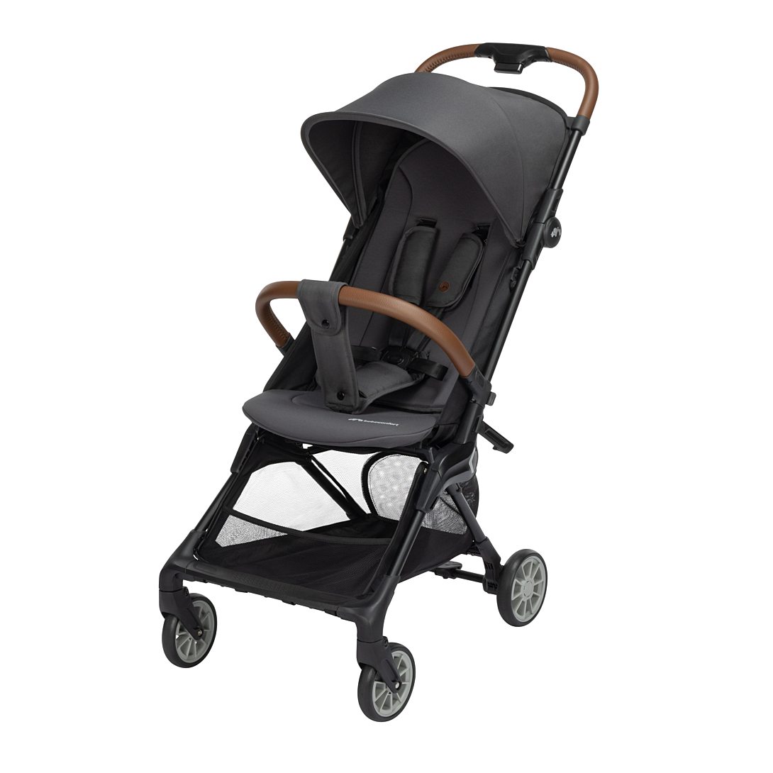 Bebeconfort Zephir poussette bébé compacte 0 à 22 kg max. poussette de voyage légère 4 5 kg autorisée en bagage cabine siège inclinable et position allongée panier Mineral - vue 2