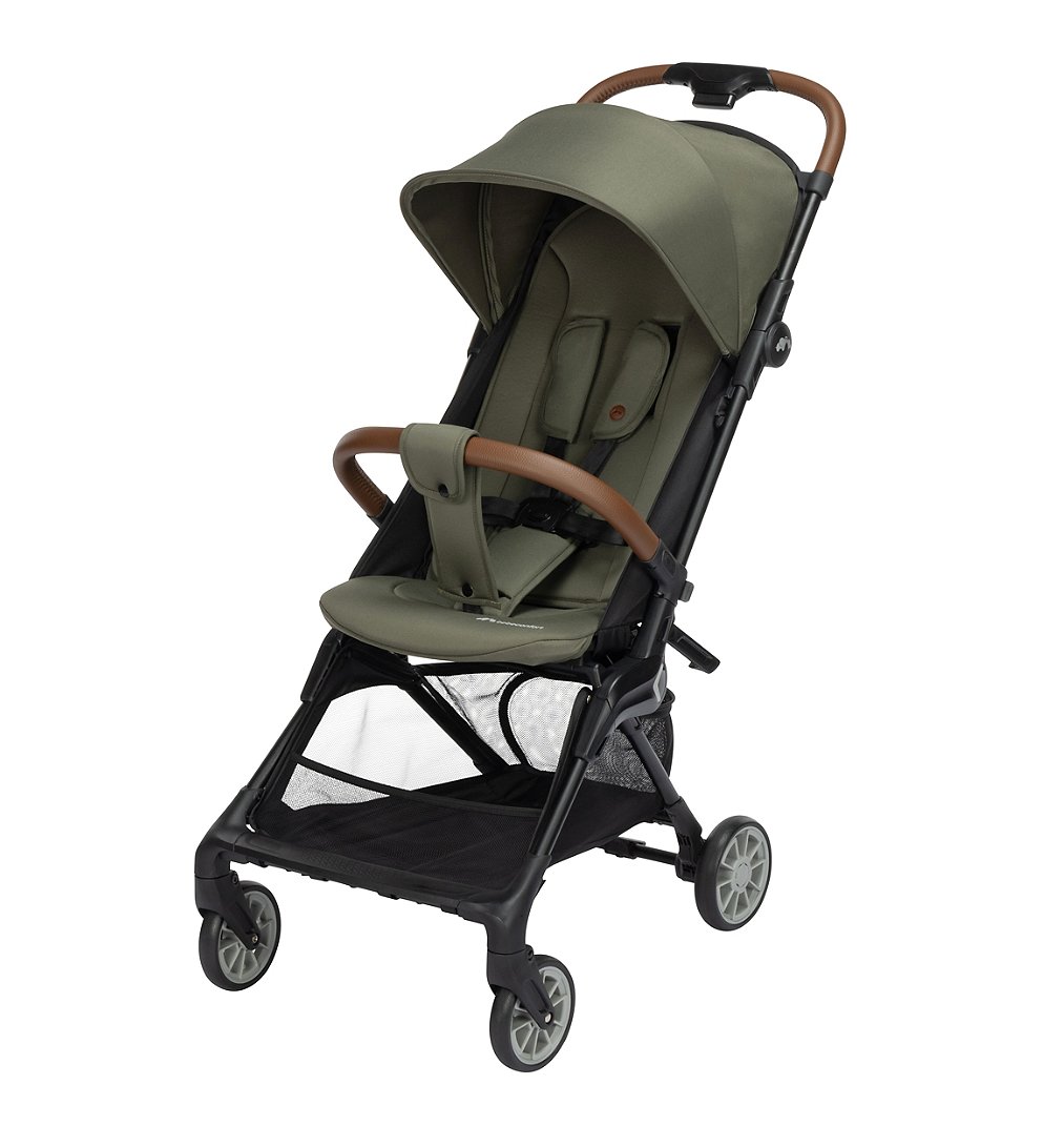 Bebeconfort Zephir poussette bébé compacte 0 à 22 kg max. poussette de voyage légère 4 5 kg autorisée en bagage cabine siège inclinable et position allongée panier Mineral