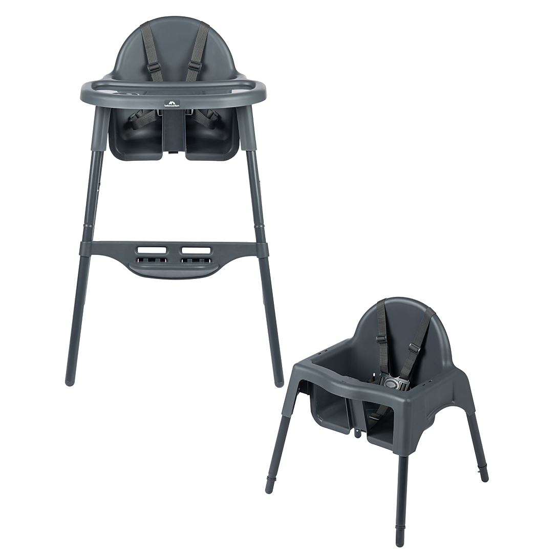 Bebeconfort Meely Chaise Haute Bébé Évolutive 2 en 1 max. 15 kg Chaise Haute Légère 3 3 kg Chaise Bébé Portable Nettoyage Facile Harnais de Sécurité 5 Points - vue 2