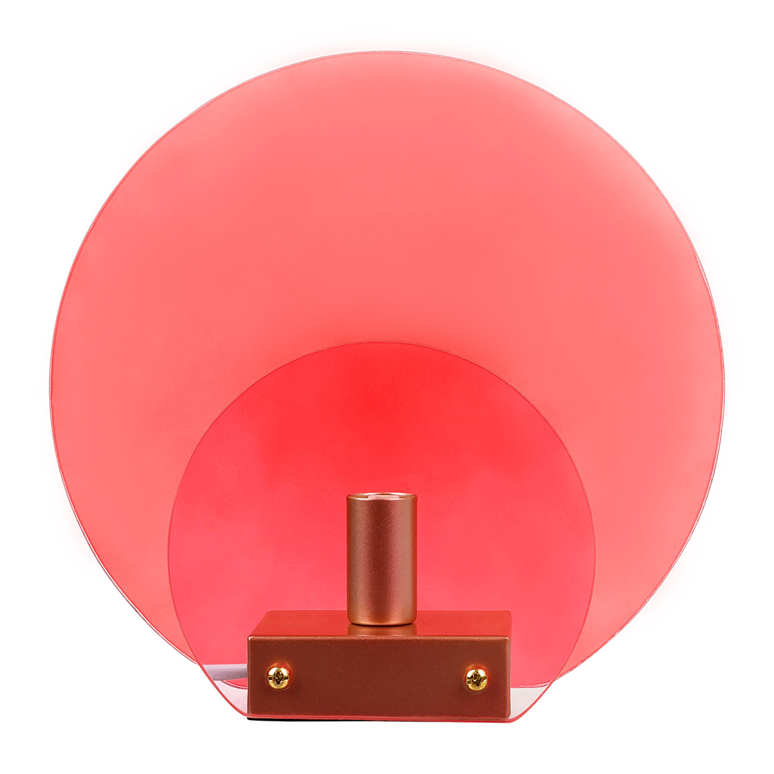 Lampe en verre "Bowie" rose