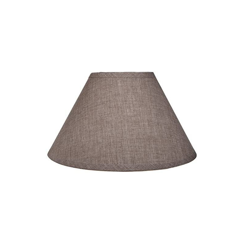 Abat-jour Rond Rouge Ostaria - Base 27 Cm - Culot E27 Avec Réducteur Inclus