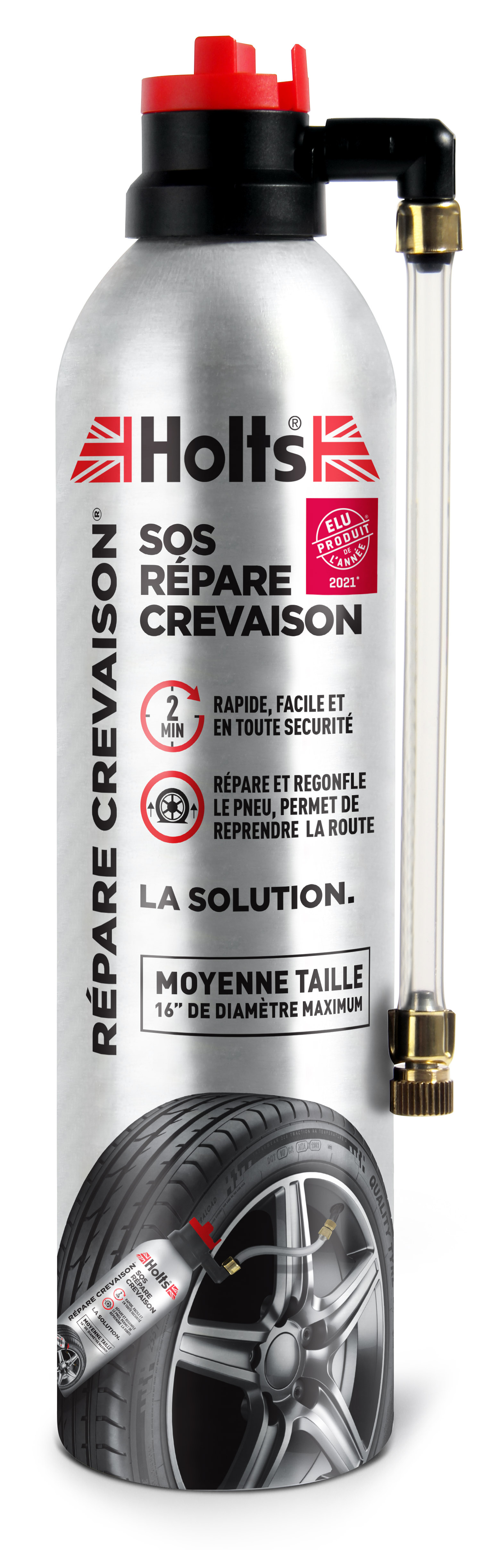 Répare-Crevaison HOLTS 400 ml – Système de Réparation Provisoire