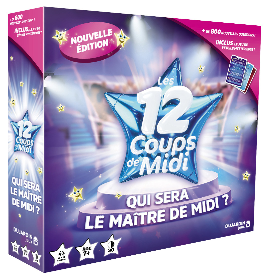 Dujardin Les 12 Coups de Midi Jeu TV Jeu de Questions Réponses Jeu Educatif A Jouer en Famille ou entre Amis Se Joue de 2 à 4 Joueurs Pour Enfants à partir de - vue 2