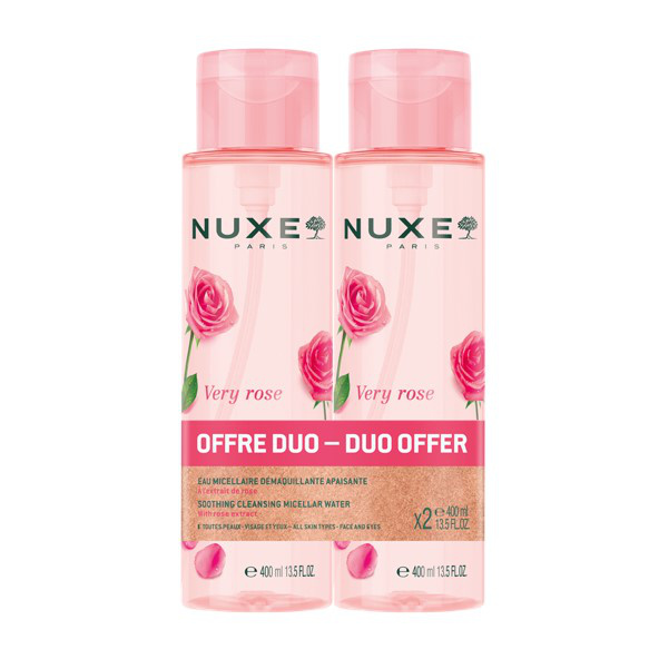 Nuxe very eau micellaire demaquillante apaisante 2x400ml
