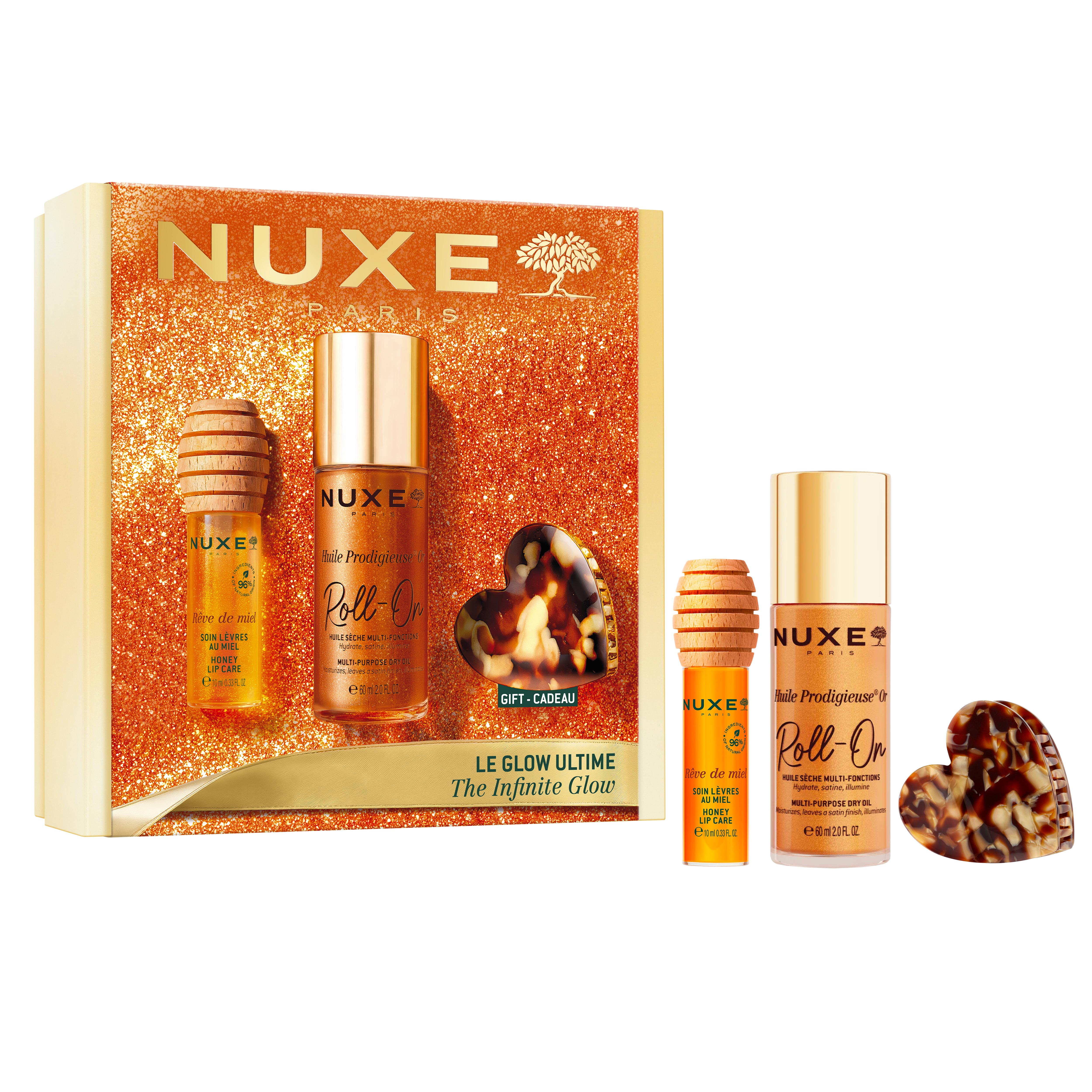 Nuxe Coffret Le Glow Ultime Huile fonctions Soin Lèvres & Pince - vue 1