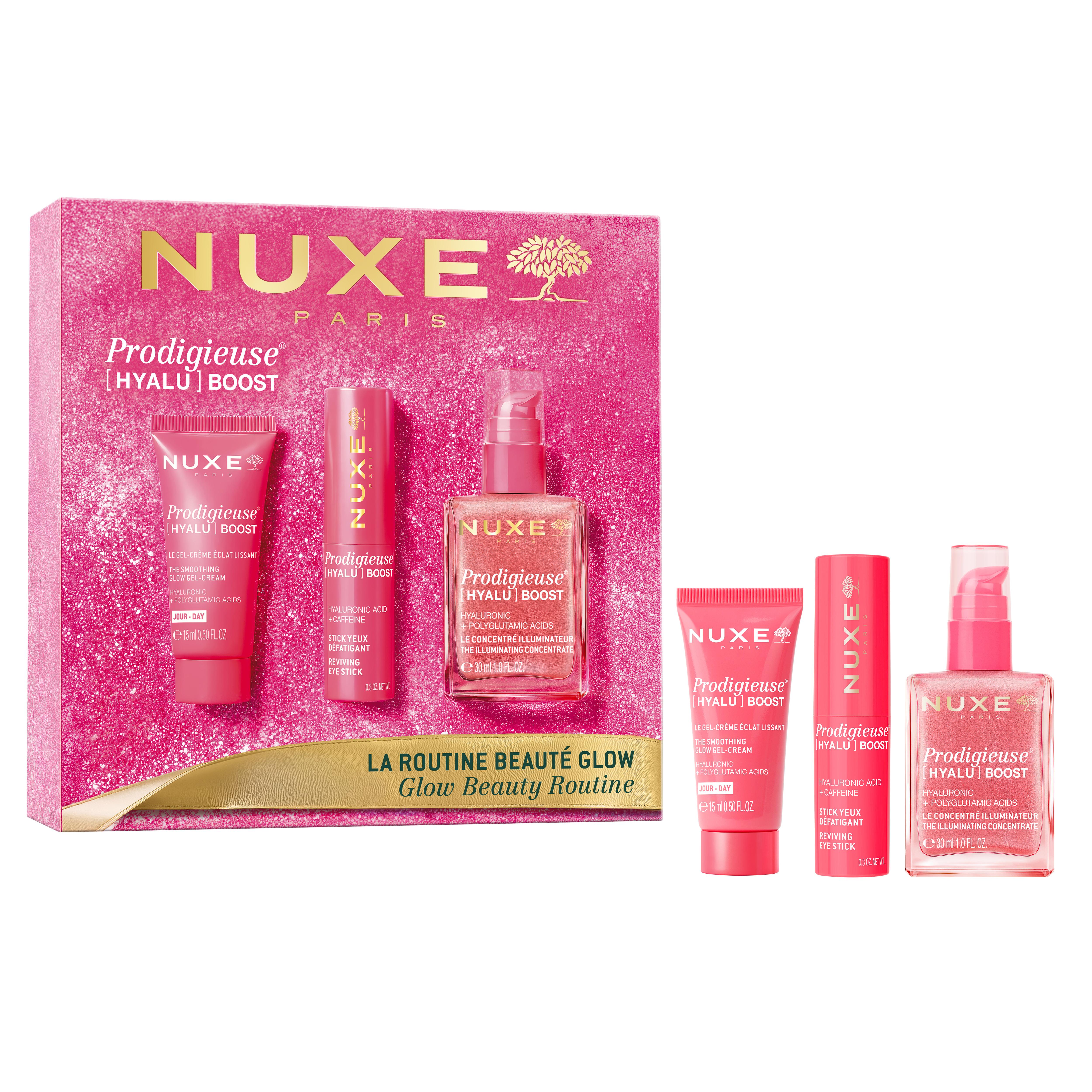 Nuxe Coffret La Routine Beauté Glow Gel crème Visage Sérum Visage & Soin Yeux - vue 2