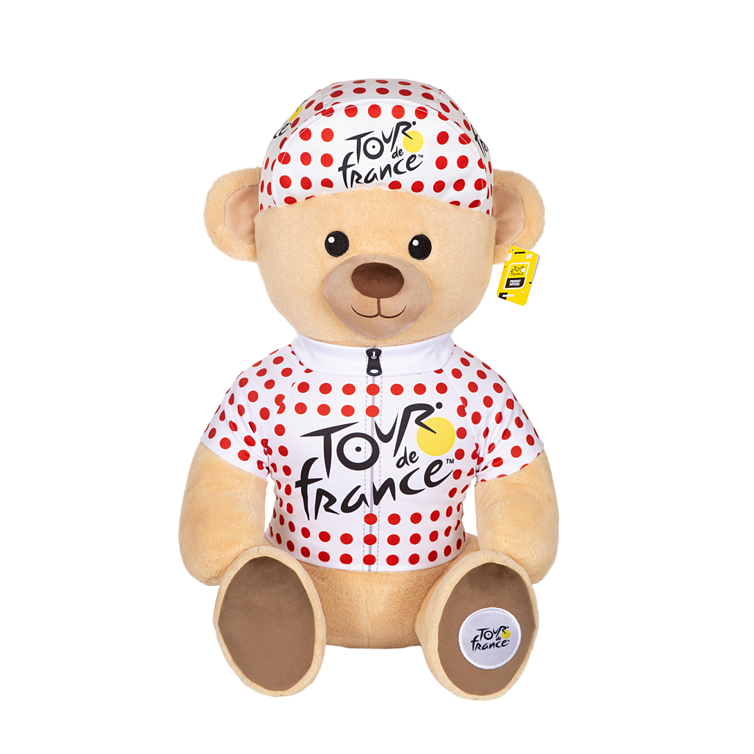 TOUR DE FRANCE OURS MAILLOT A POIS 60 CM