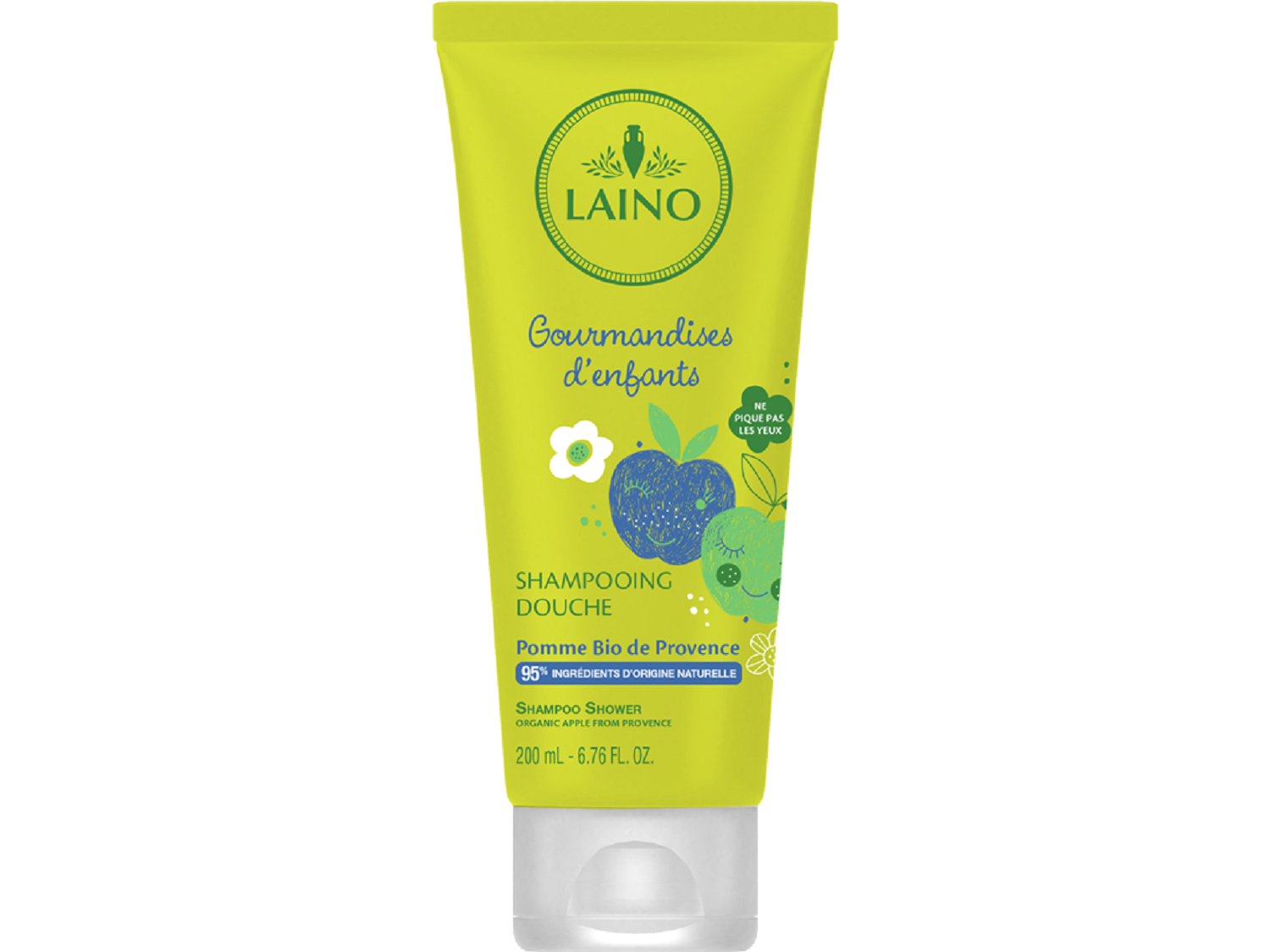 Laino Shampooing Douche - Pomme Provence & Citron Tube 200ml