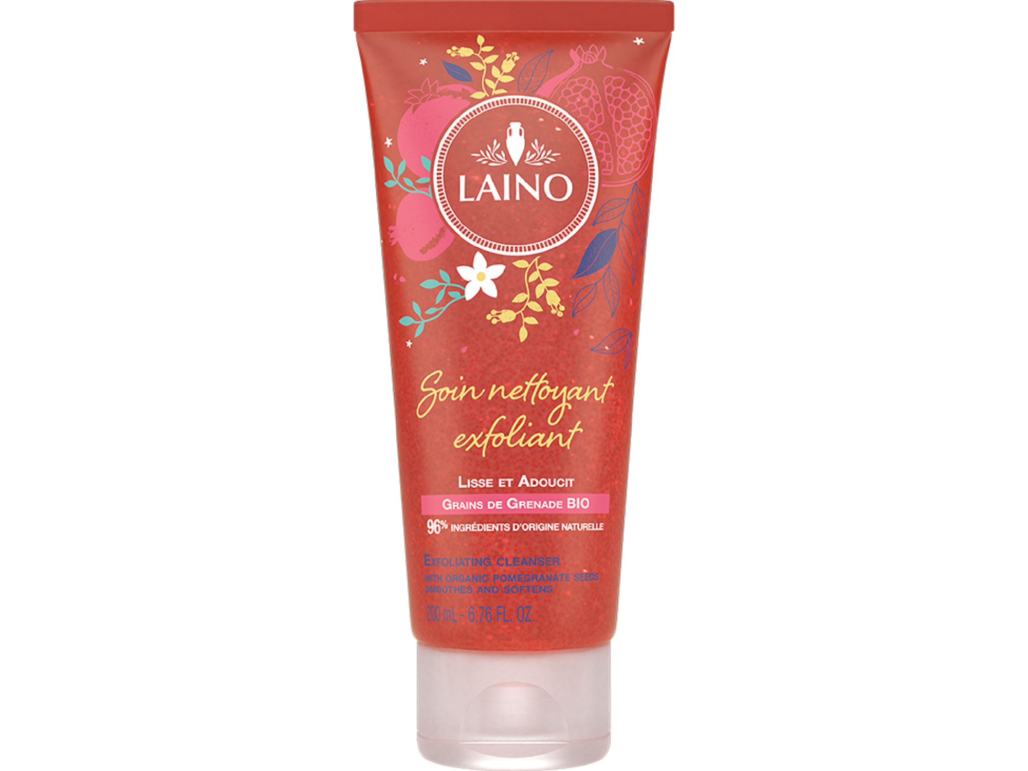 Laino Soin Nettoyant Exfoliant Grenade Tube 200ml