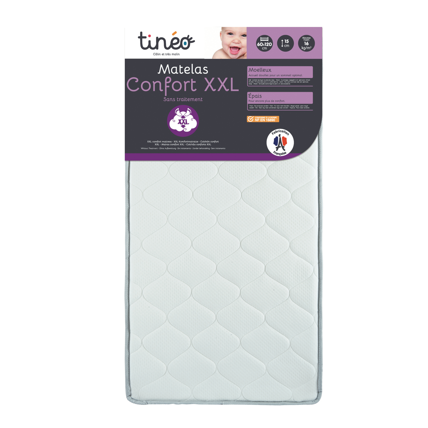 Matelas Bébé Confort 60x120cm Tineo Le Matelas