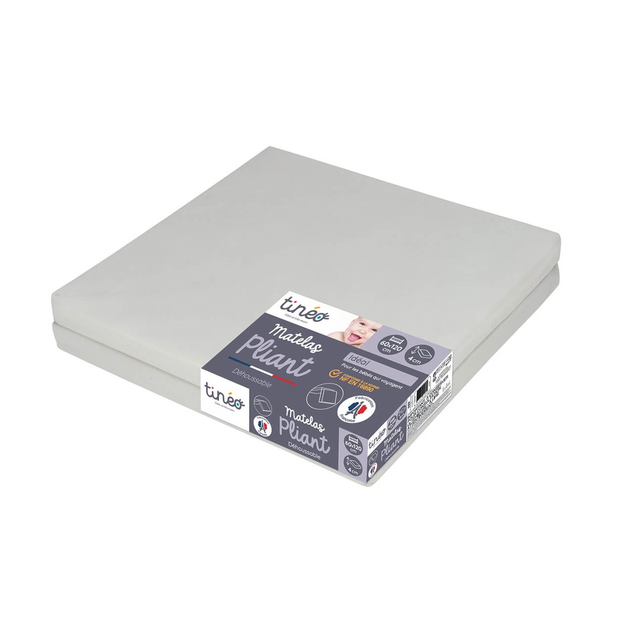 Babysom - matelas bébé climatisé eté/hiver - 70x140cm - epaisseur 14cm - Matelas bébé