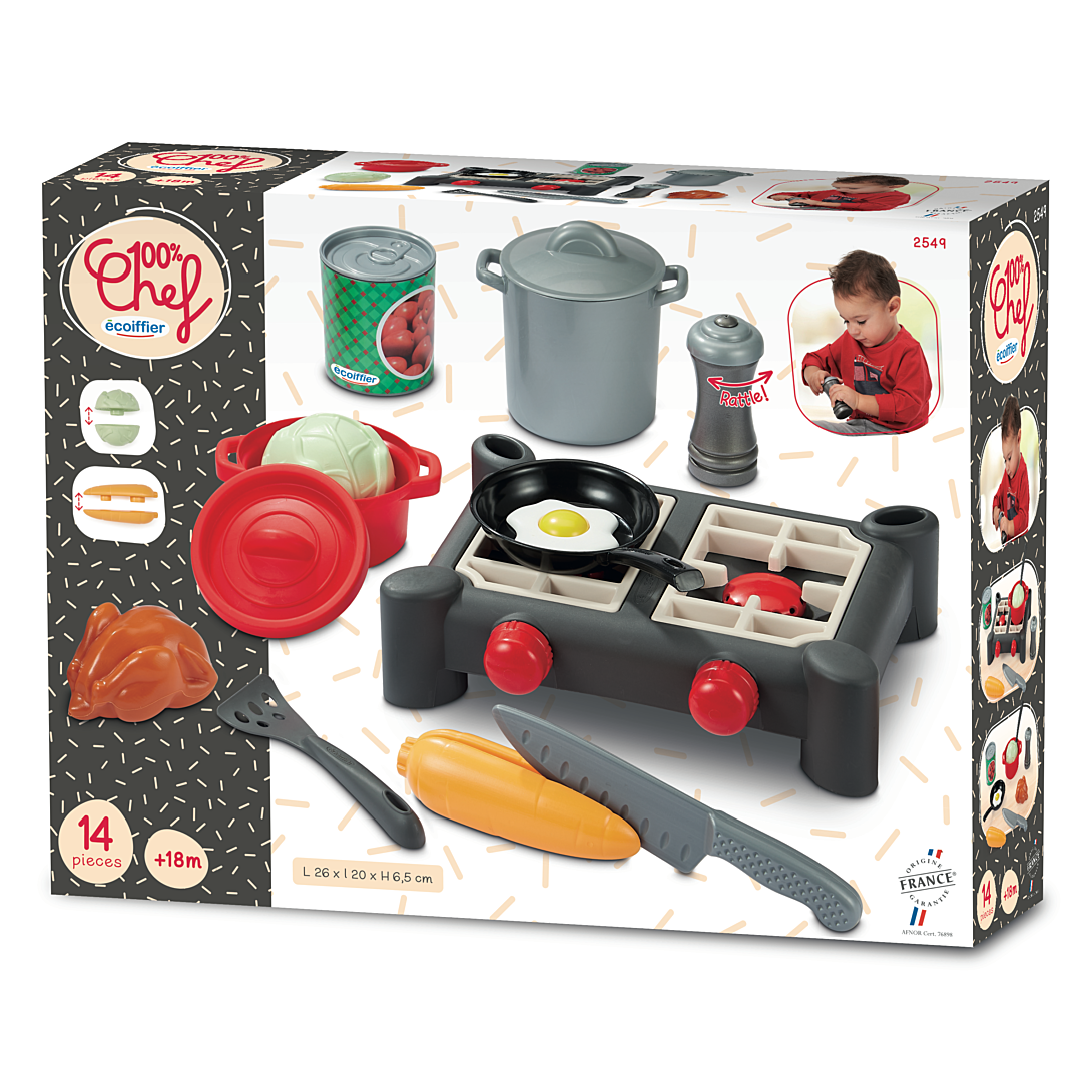 Dinette Réchaud ECOIFFIER – Jeu D'imitation Avec 11 Accessoires - vue 5