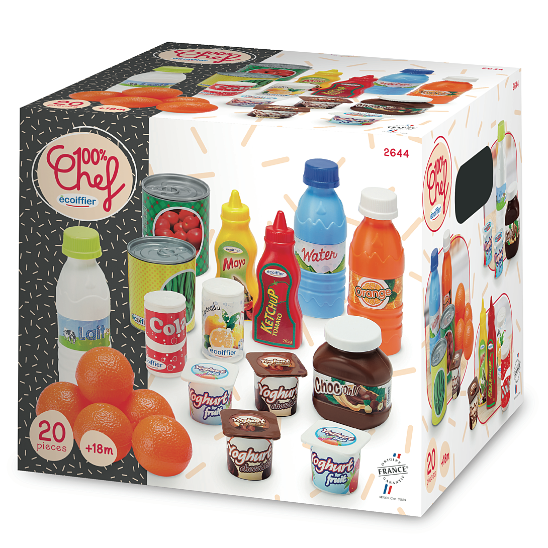ECOIFFIER CHEF Pack Drive Accessoires Dinette 20 pièces 100% chef - vue 3