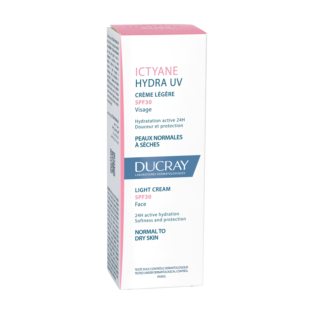 Ducray - Ictyane Hydra - Uv Crème Légère Visage SPF30 40ml