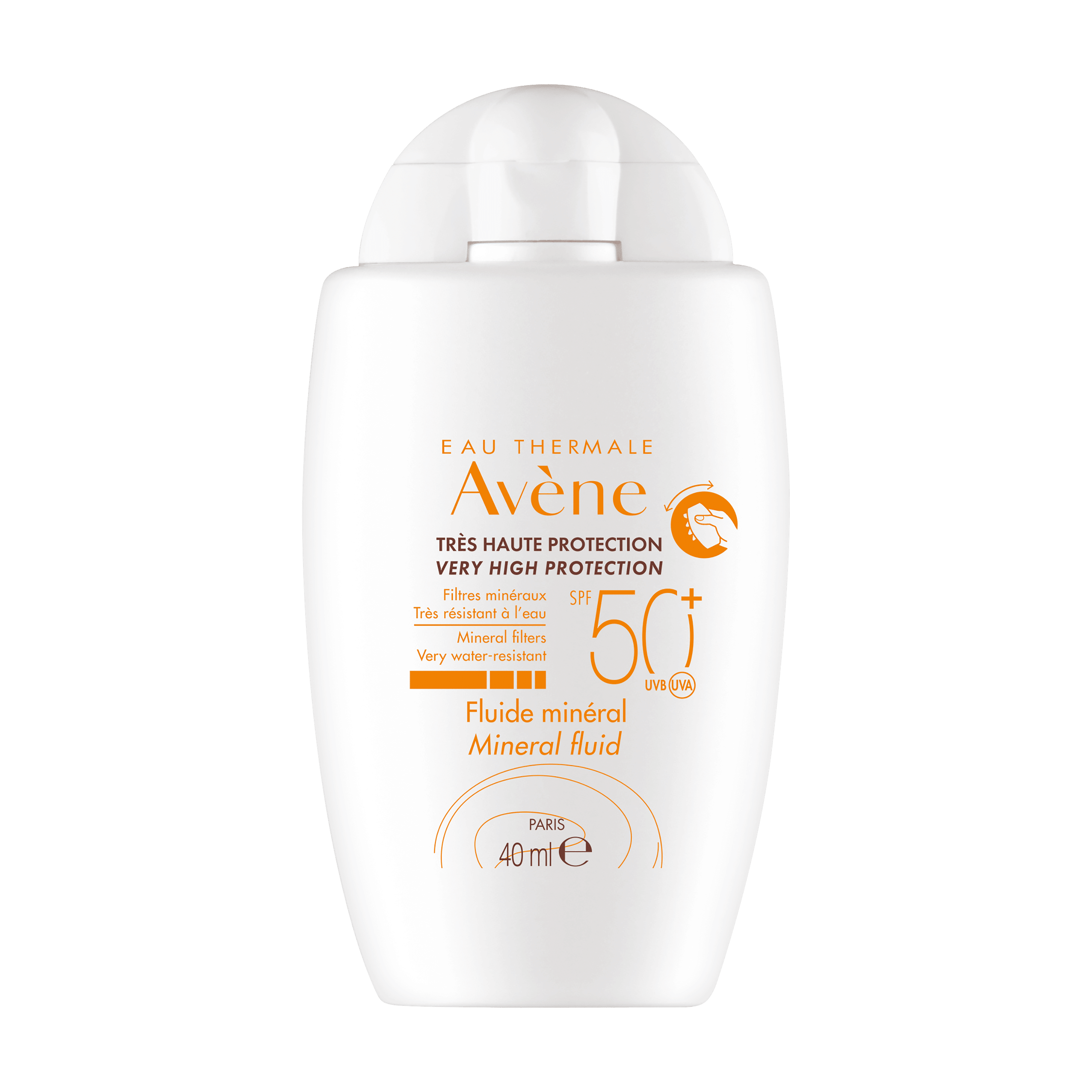 Eau Thermale Avène - Solaire - Fluide minéral SPF 50+ 40ml
